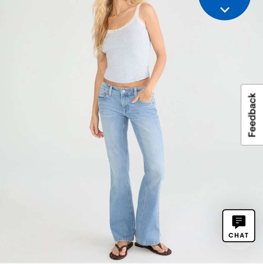 Aeropostale Skinny Flare Jeans Light Wash - Women's Size 10S